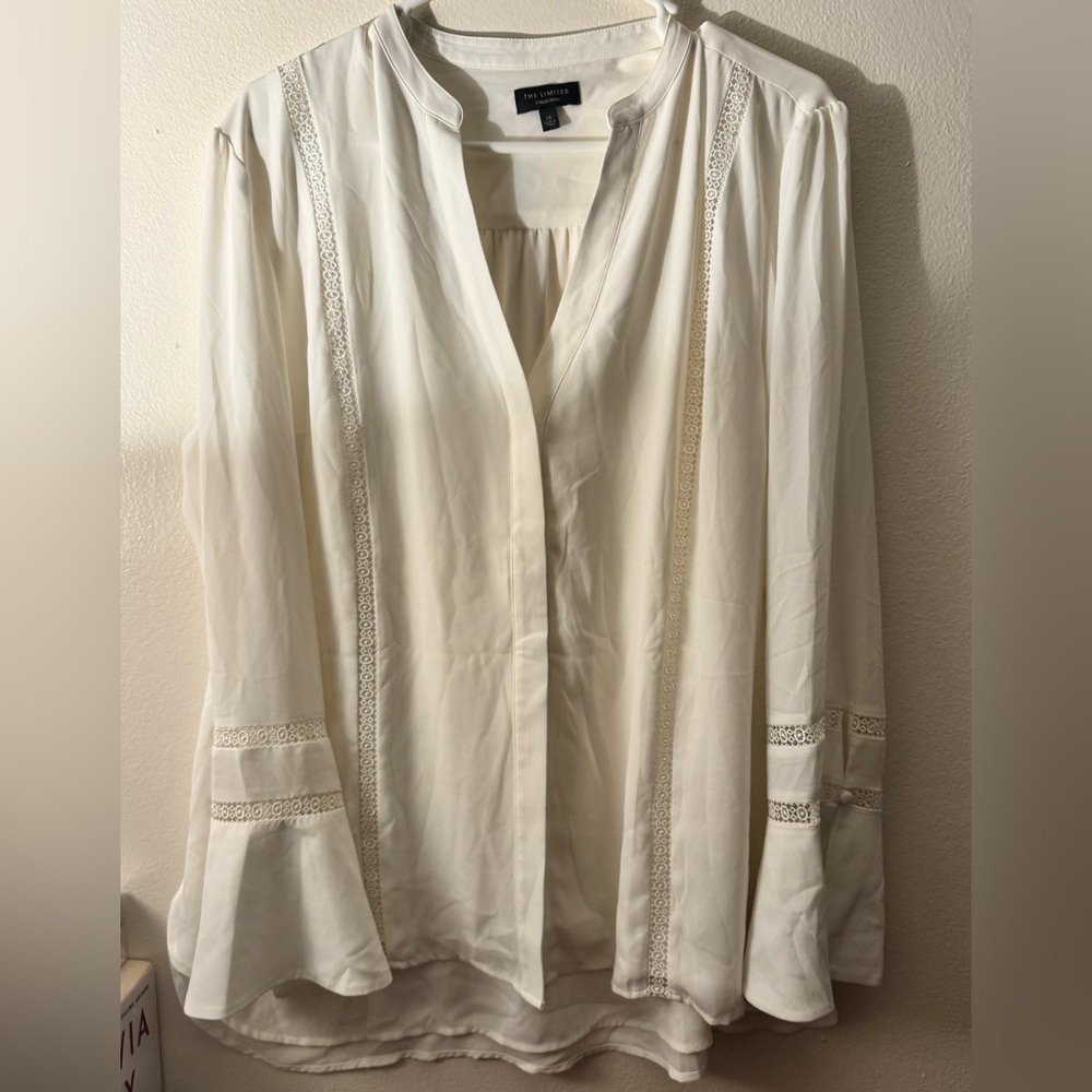 Elegant The Limited White Blouse size xl